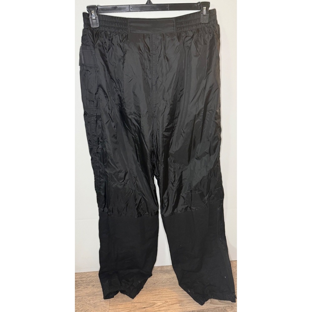 FIRSTGEAR‎ Men's Black Nylon Waterproof Riding Pants Size XL Foldable Packable